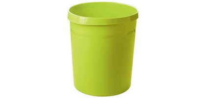 Corbeille à papier GRIP TREND COLOURS, PP, 18 L, vert