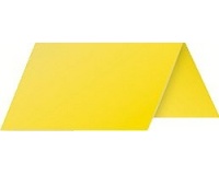 Marque-place 85 x 80mm,jaune soleil