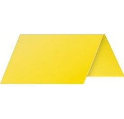 Plaatskaart 85 x 80 mm zonnegeel