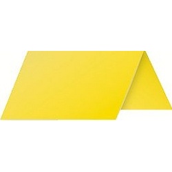 Clairefontaine pollen, place cards 85x80mm packed 25s - intensive/sun yellow