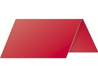 Tischaufsteller pollen 85x80mm (gefaltet 85x40mm) 210g 25 stück - kirschrot