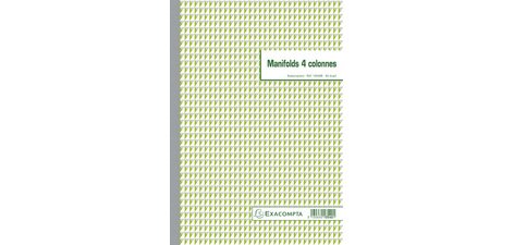 Manifold 3 colonnes 29,7x21cm 50 feuillets dupli autocopiants