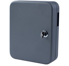 Armoire à clés pour 20 clés, gris foncé