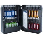 Armoire à clés pour 20 clés, gris foncé