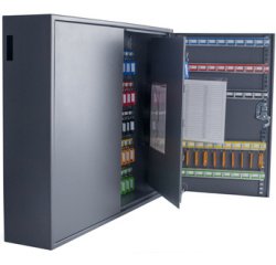 Armoire à clés pour 300 clés, gris foncé