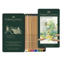 FABER-CASTELL Crayons de couleur PITT PASTELL, étui de 36 en