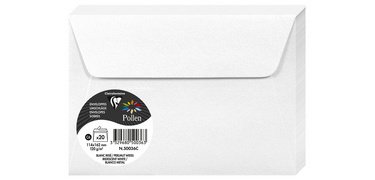 Paquet de 20 enveloppes Pollen 114x162mm 120g/m2