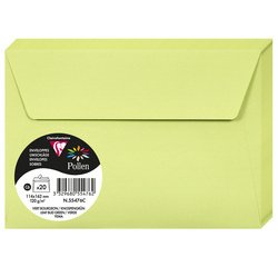 Clairefontaine kraft pollen envelopes c6 x20 - sunshine yellow
