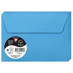 Clairefontaine kraft pollen envelopes c6 x20 - lavander blue