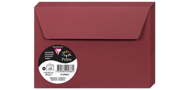 Enveloppes C6, bordeaux