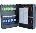 Armoire à clés pour 36 clés, gris foncé