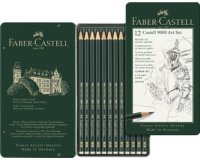 FABER-CASTELL Crayon CASTELL 9000, kit Art de 12