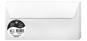Enveloppes DL, blanc irisé