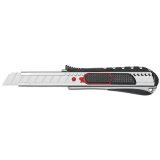 Cutter 2-en-1, lame: 18 mm, noir/rouge
