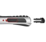 Cutter 2-en-1, lame: 9 mm, noir/rouge