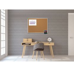 Tableau en liège U-Act! Line, 450 x 600 mm, marron