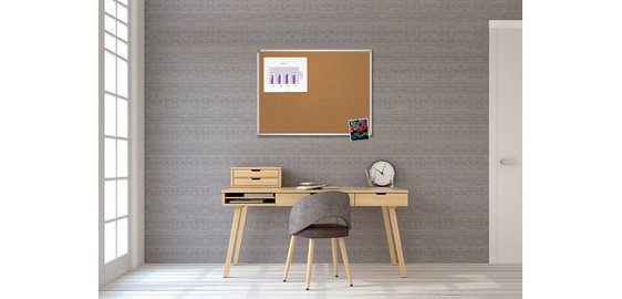 Tableau en liège U-Act! Line, 450 x 600 mm, marron
