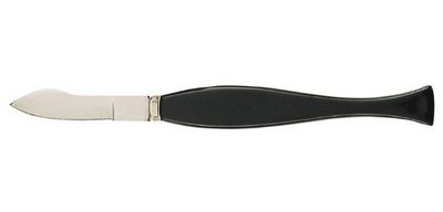 <i>Ringziehklinge, 176 mm, schwarzer Kunststoffgriff</i>