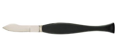 Grattoir à virole, 176 mm, manche en plastique noir