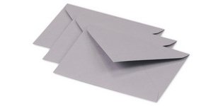 Enveloppes 75 x 100 mm, gris koala