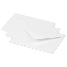 Enveloppes 75 x 100 mm, blanc irisé