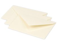 Enveloppen 75 x 100 mm iriserend ivoor