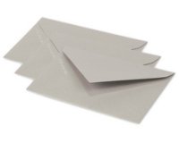 Umschlag pollen mini 75x100mm 120g 20 stück - silber