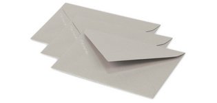 Envelopes 75 x 100 mm, silver