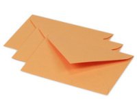 Umschlag pollen mini 75x100mm 120g 20 stück - clementine