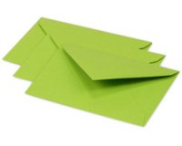Enveloppen 75 x 100 mm muntgroen