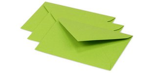 Enveloppes 75 x 100 mm, vert menthe