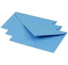 Enveloppes 75 x 100 mm, turquoise