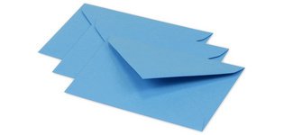 Envelopes 75 x 100 mm, turquoise