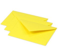 Clairefontaine pollen envelopes 120g x20, 75x100 - sunshine yellow