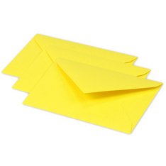 Clairefontaine pollen envelopes 120g x20, 75x100 - sunshine yellow