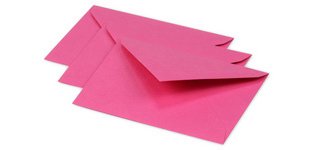 75 x 100 mm envelopes, fuchsia