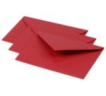 Enveloppes 75 x 100 mm, groseille