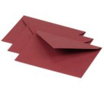 Enveloppes 75 x 100 mm, bordeaux