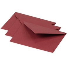 Enveloppes 75 x 100 mm, bordeaux