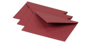 Enveloppes 75 x 100 mm, bordeaux