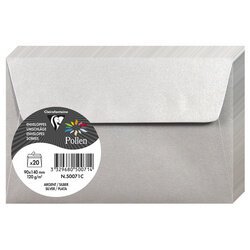 Pollen kraft envelopes 90x140, 120g - silver