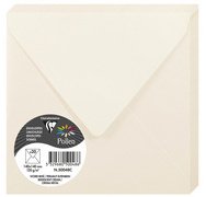 Clairefontaine pollen iridescent envelopes 120g x20, 140x140 - iridescent cream