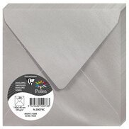 Clairefontaine pollen iridescent envelopes 120g x20, 140x140 - silver