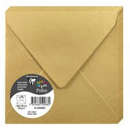 Clairefontaine pollen iridescent envelopes 120g x20, 140x140 - koala grey