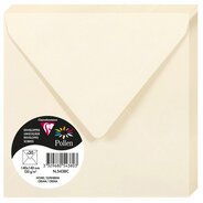 Clairefontaine pollen iridescent envelopes 120g x20, 140x140 - dragee pink