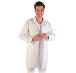 Blouse agroalimentaire conforme HACCP, S, blanc