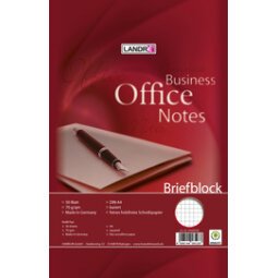 Bloc de correspondance 'Business Office notes' A4, quadrillé