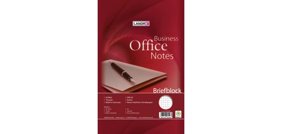 Bloc de correspondance 'Business Office notes' A4, quadrillé