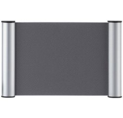 Plaque de porte clip, 180 x 115 mm - A6, argent
