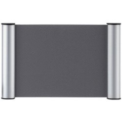 Plaque de porte clip, 180 x 60 mm - 1/2 A6, argent